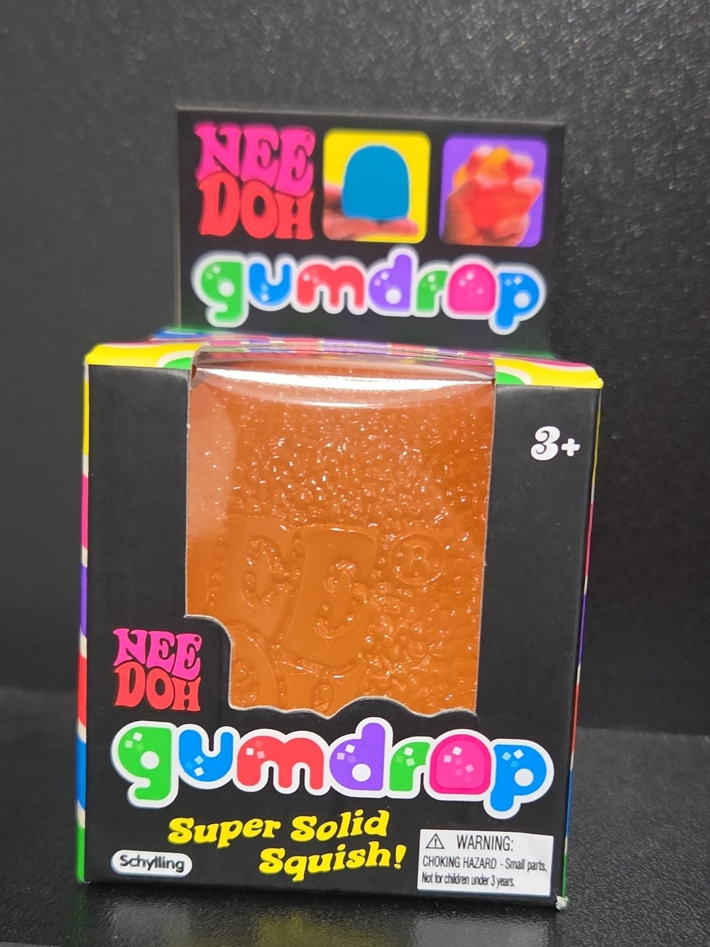 NeeDoh Gumdrop Super Solid Squish! Toy - Orange